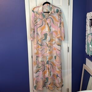 forever 21 maxi dress swimsuit cover up one size